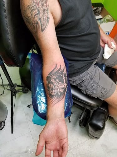 Atomic Frog Tattoo