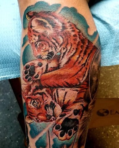 Electric mayhem tattoo
