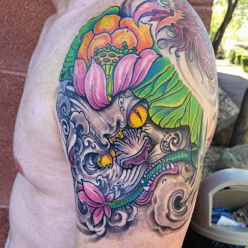 Top Rocker Tattoo
